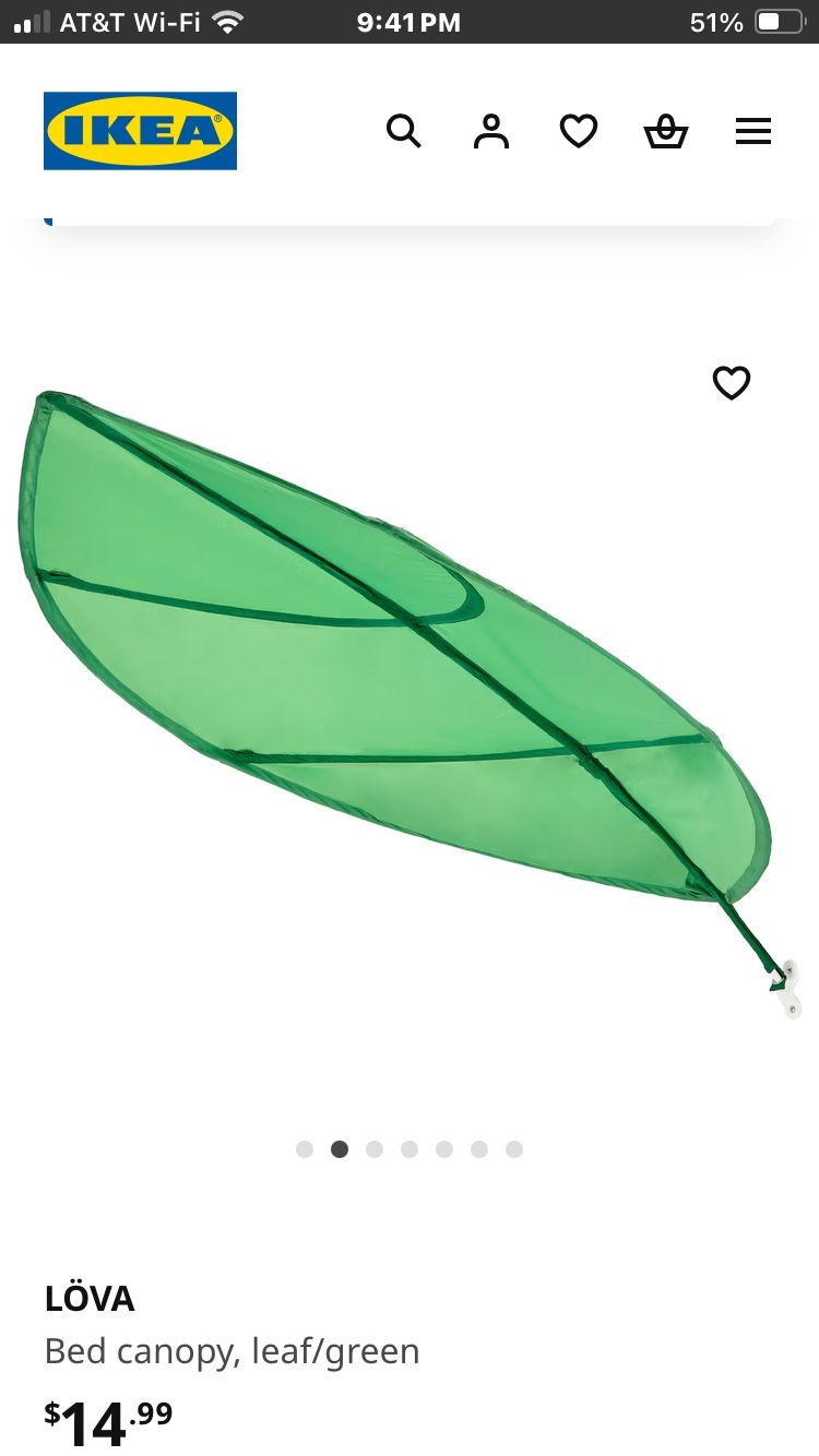 Ikea Lova Kids Bed Canopy Leaf