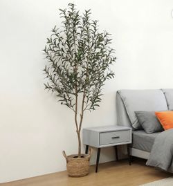 Pretty artificial plant Olive tree 6 ft tall ! Brand new