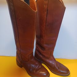 Vintage Women's Acme Circle A Leather Boots, Size 7