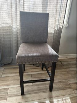 6 Gray dinning room chairs