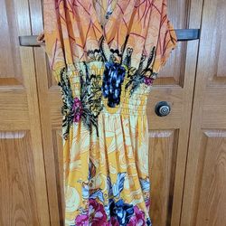 Womens Yellow Dress Size M
