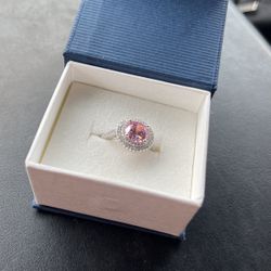 Lab Created Pink Sapphire Ring