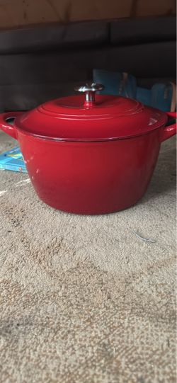 Red Enameled Cast Iron Dutch Tramontina 6.5 Qt Red Enameled Cast Iron Dutch Oven Oven