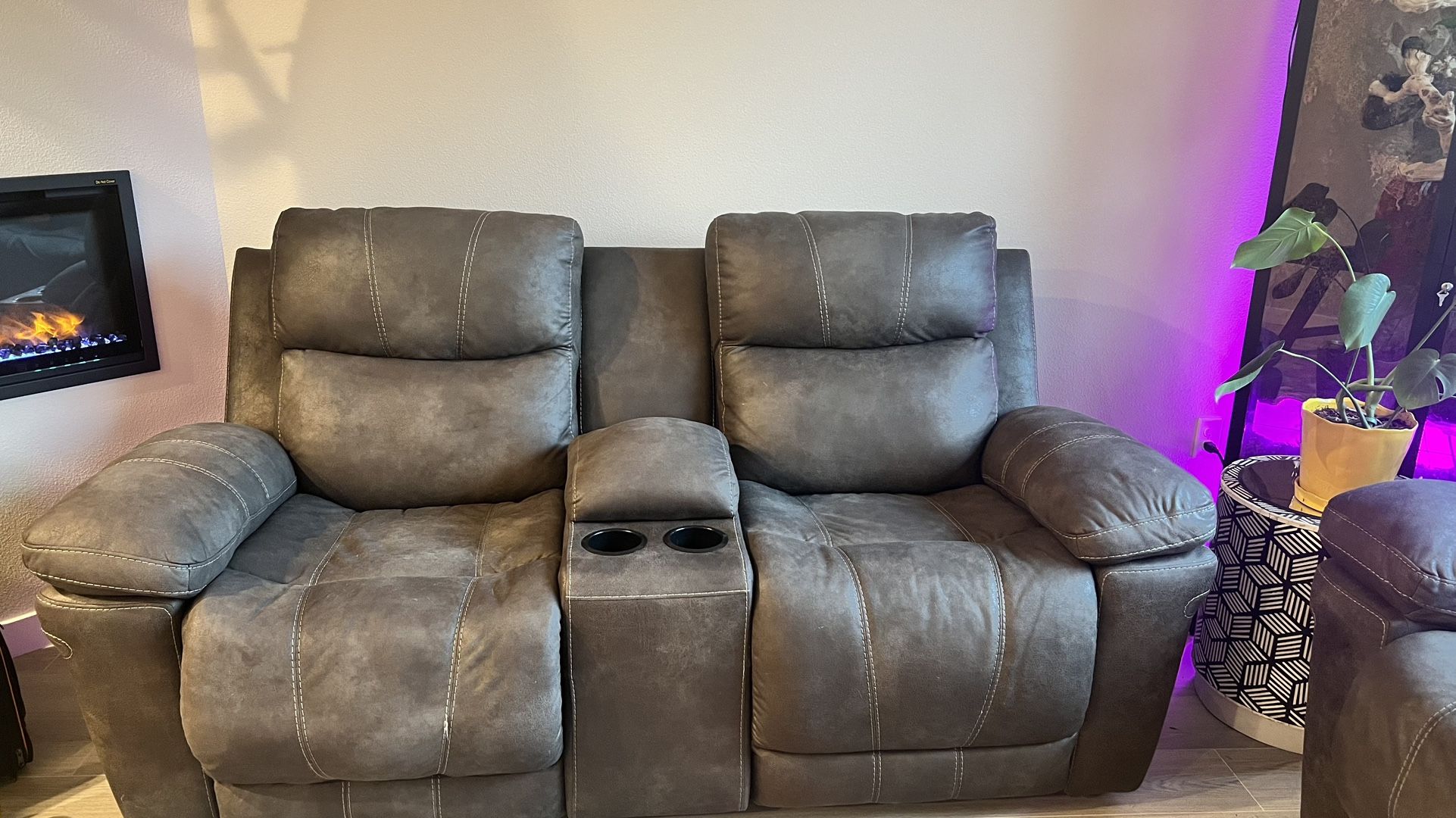 Grey Couch & Loveseat