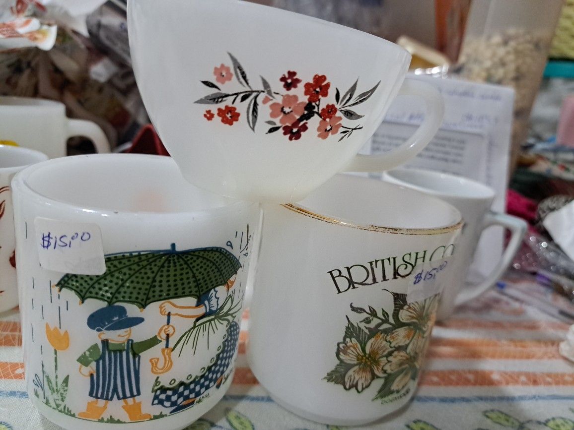 3 Vintage Cup  $20.00 For All.