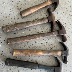 Five of old hammers