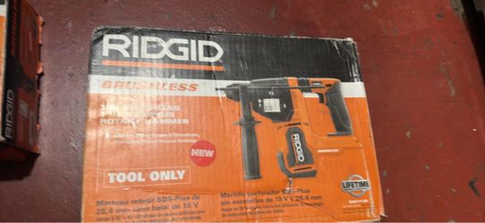 Ridgid 18 volt brushless 1in. sds-plus Rotary Hammer