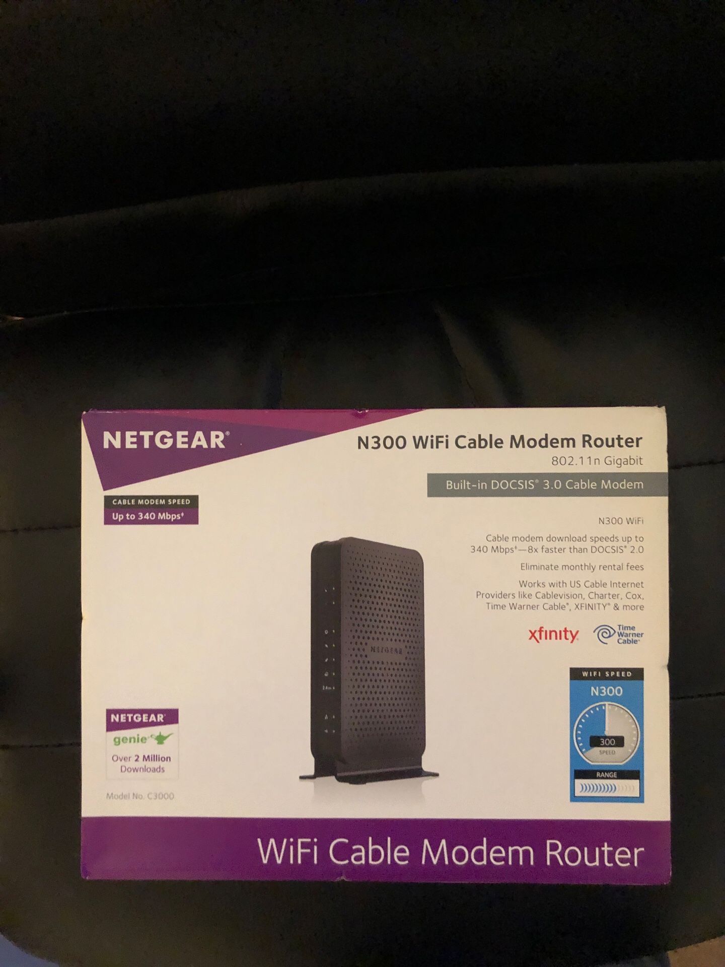 Netgear N300 WiFi Cable Modem Router