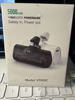 VEEKTOMX Small Portable Charger TYPE-C Fast Charging Power Bank Mini 5000mAh PD Battery Pack