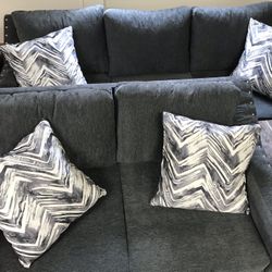 Steel Sofa & Loveseat 