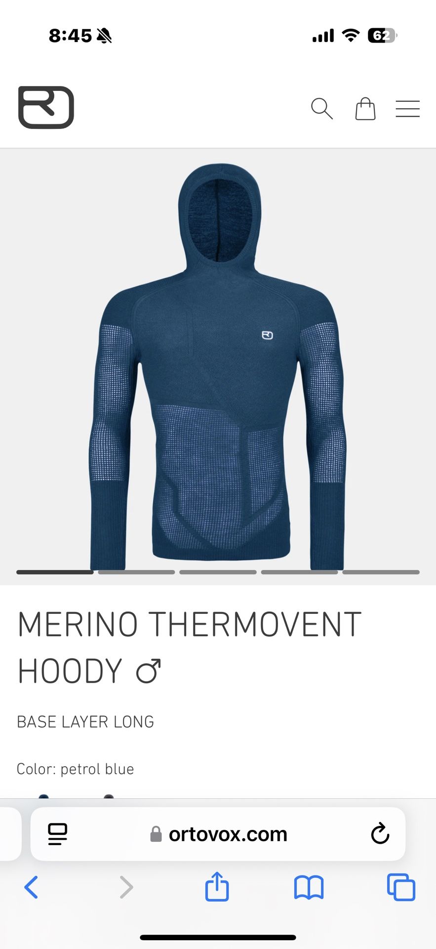 Ortovox Touring Hoodys Women's Xs Grey And Men's Large Blue