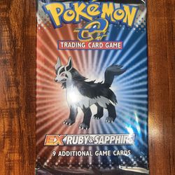 Pokemon EX Ruby & Sapphire Booster Pack Mightyena Art Factory Sealed/New! 💎