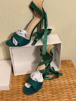 Green heels size 8.5