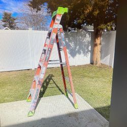 6ft Louisvill Cross Step Fiberglass Step Ladder