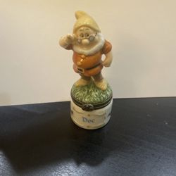 Disney Dwarf 2.5 H Trinket Box "Doc" /trinket PHB collection