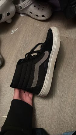 Black And Grey High top Vans