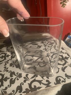 Unique vintage glass vase 