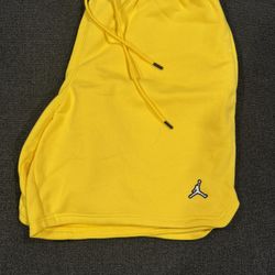 Air Jordan Shorts (yellow)/ Fab Five T Size XXL/ XL