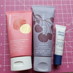 2pc Face Scrubs By OLEHENRIKSEN & FENTY SKIN + FREEBIE Face Serum