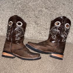 Little Boys Brown Cowboy Boots