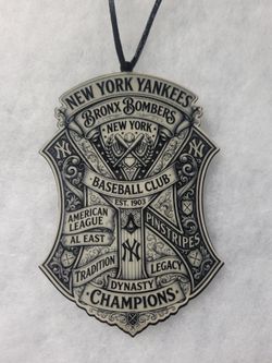 Custom New York Yankees Bronx Bombers Baseball Club Car Hanging Pendant