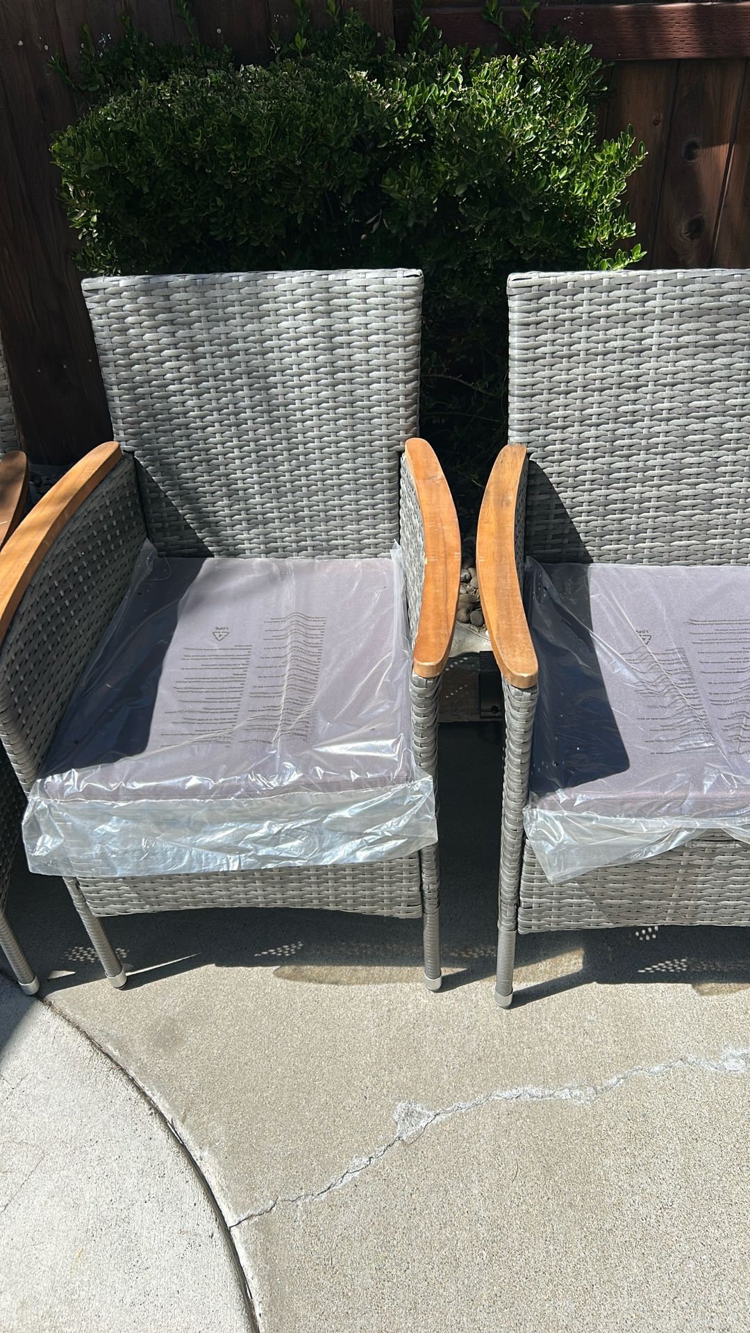 Four. Brand new chairs, never used. Don’t need them.