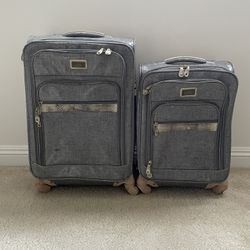 Nicole Miller NEW YORK 2-Piece Spinner Luggage Set 25" & 22"