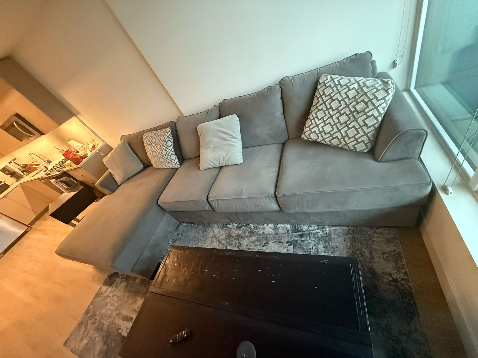 Nice Wide L Shape Couch. Retail $2200