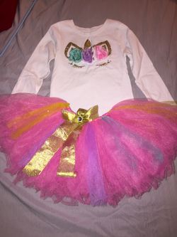 Tutu unicornio size 4t 5t