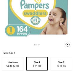 Size 1 Pampers New In Boxes