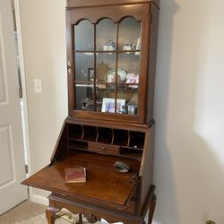 Lady’s Secretary Cherry Wood 2 Pieced