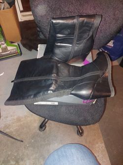 Over The Calf Wedge Boots