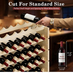 Wooden rack wine holder