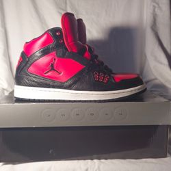 Size 12 Nike Air Jordan 1 Flight Men’s Black Varsity Red White 372704-020