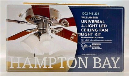 WILLIAMSON 1002 745 234 LED Universal Ceiling Fan Light Kit by Hampton Bay