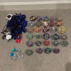 beyblade lot of 29 plus extras  