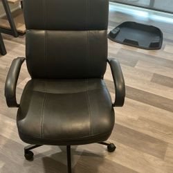 Black Imitation, Leather Office Chair