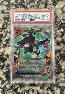 2021 Universus Tsuyu Asui 1st Edition PSA 10 My Hero Academia