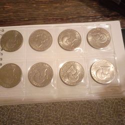8 Bicentennial One Dollar Coins  