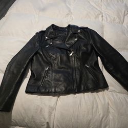 Genuine Wilson Leather Women's Motorcycle Jacket