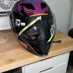 Icon Airflite Synthwave Helmet. Large