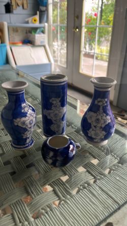 Blue vases