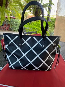 Calvin Klein Black and White Purse