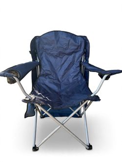 Folding Camping Chair with canopy  – Navy Blue