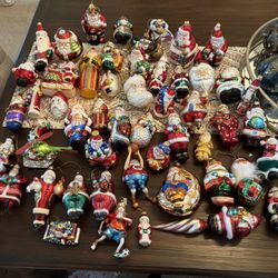 Vintage Blown Glass Christmas Ornaments 