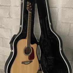 Acoustic Electric Guitar With Hard Case