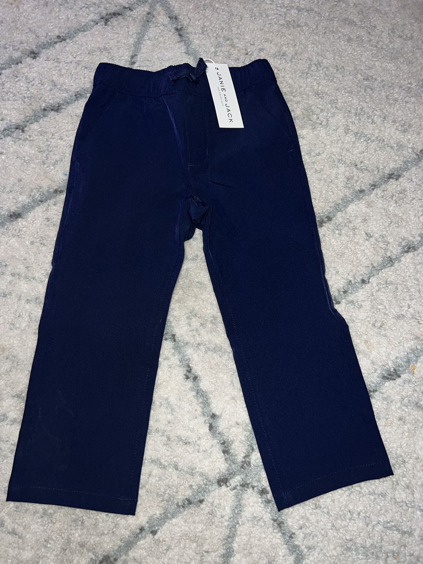 Size 2T Toddler boys Janie and Jack navy blue dressy pants casual slacks
