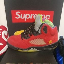 Air JORDAN 5 RETRO MEN WHAT THE Size 12 