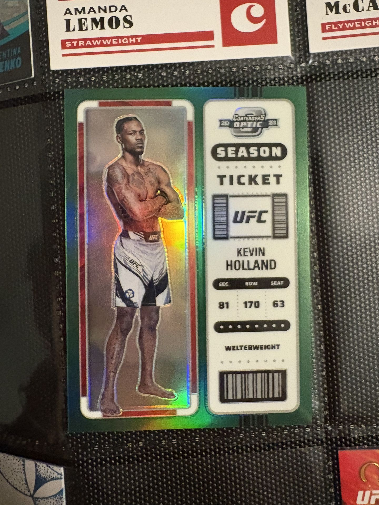 2023 Panini Donruss Contenders Optic Season Ticket #360 UFC Kevin Holland /25 SP