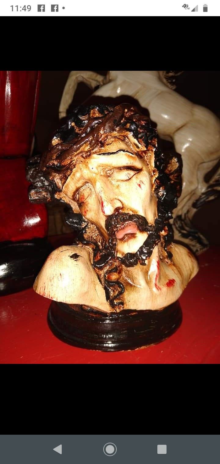Christ face decoration